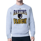 Baltimore Ravens Starter Comic Style Sweatshirt Gray - NFL