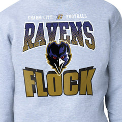 Baltimore Ravens Starter Comic Style Sweatshirt Gray - NFL