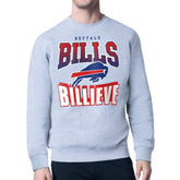 Buffalo Bills Starter Comic Style Sweatshirt Gray - NFL