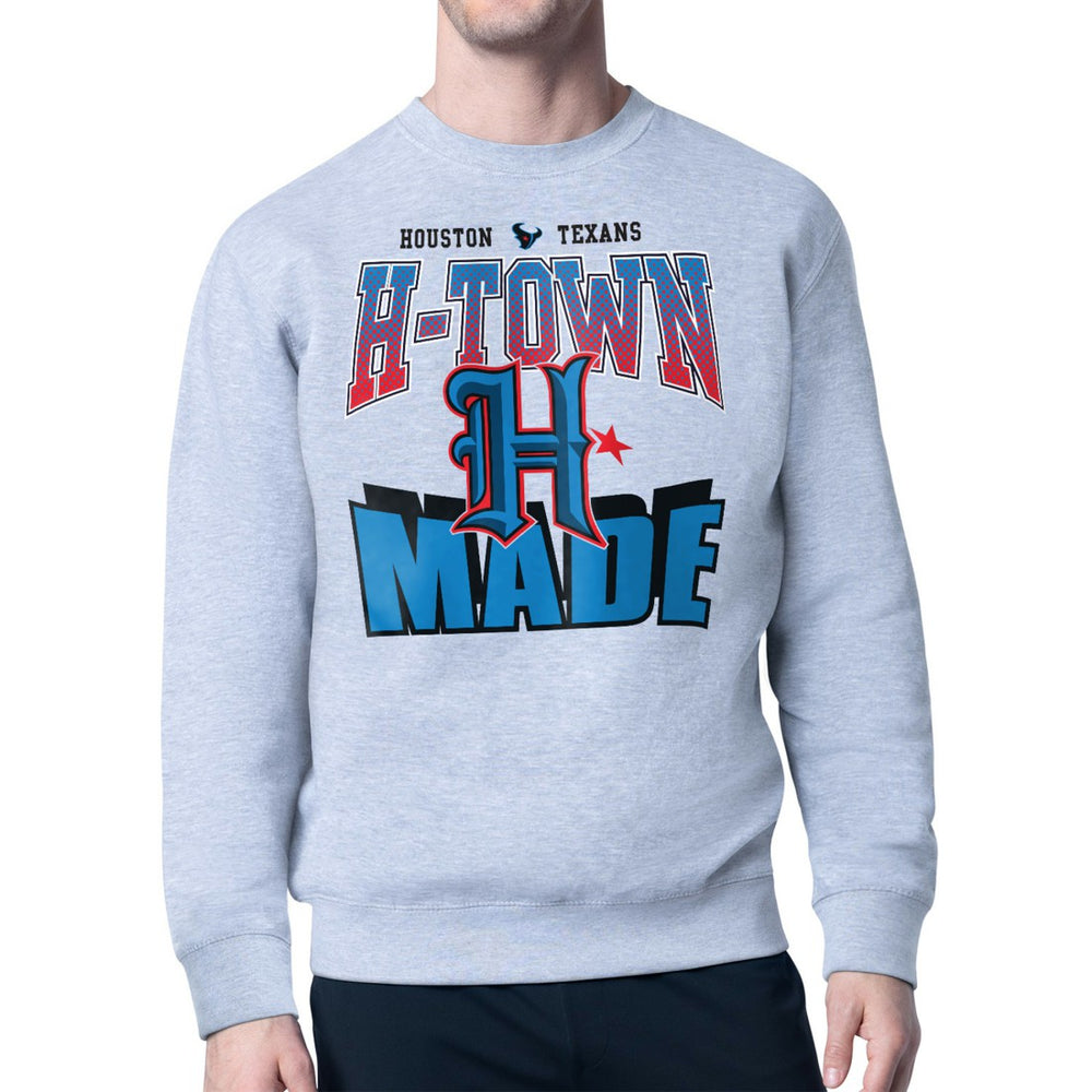 Houston Texans Starter Comic Style Sweatshirt Gray - NFL