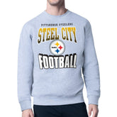 Pittsburgh Steelers Starter Comic Style Sweatshirt Gray - NFL
