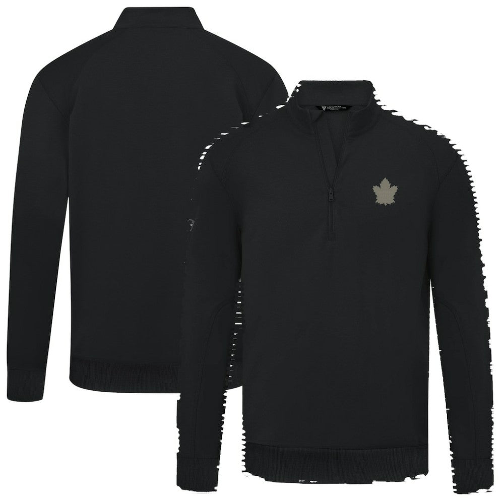 Toronto Maple Leafs - Levelwear Copper Upright Quarter-Zip Pullover Black
