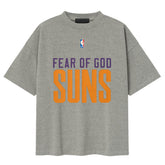 NBA - Phoenix Suns Fear of God x NBA Classic Fit T-Shirt - Dark Heather Gray