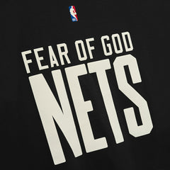 NBA - Brooklyn Nets Fear of God x NBA Classic Fit T-Shirt - Black