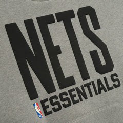 NBA - Brooklyn Nets Fear of God x NBA Sport Fit T-Shirt - Heather Gray