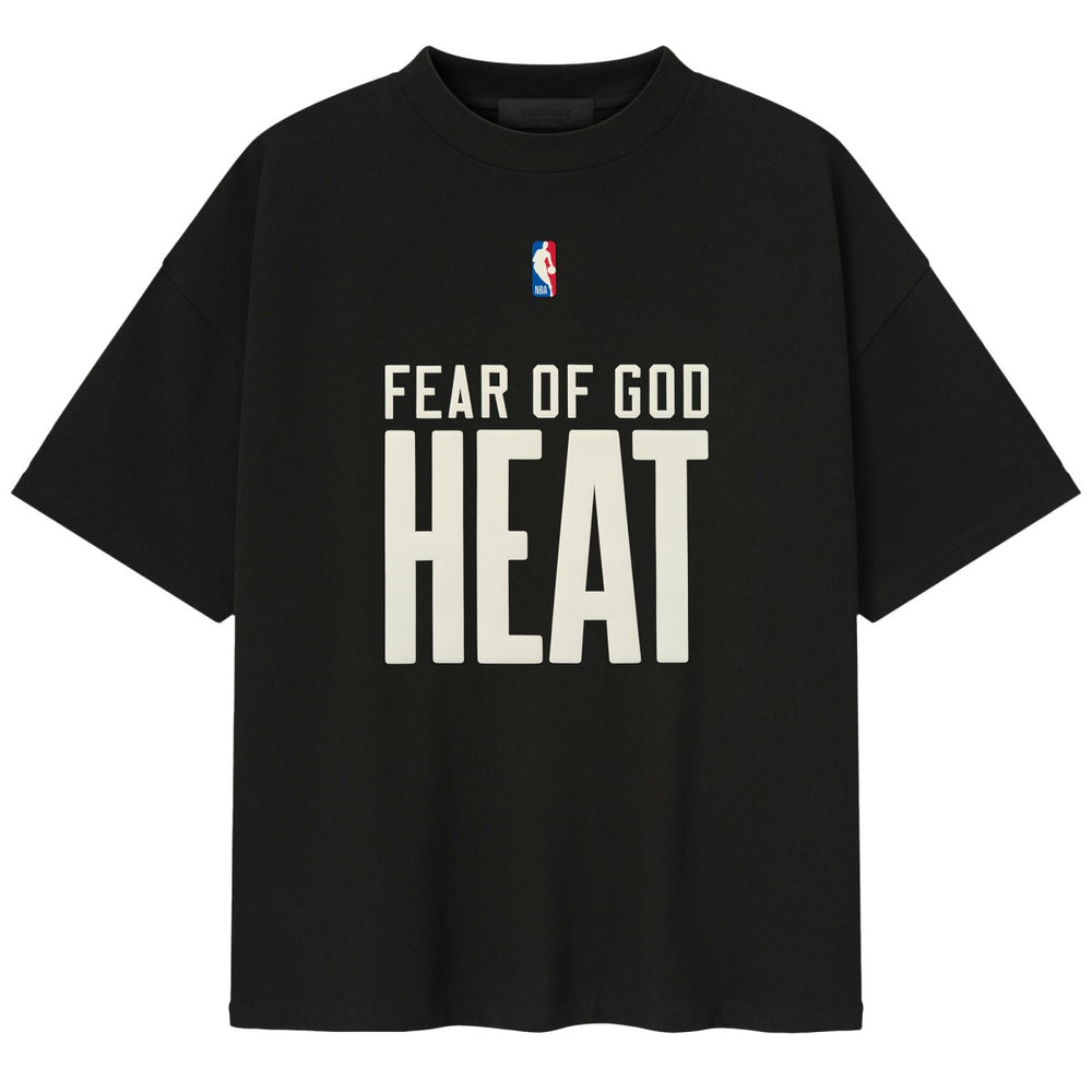 NBA - Miami Heat Fear of God x NBA Unisex 90s T-Shirt - Heather Black