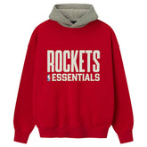 NBA - Houston Rockets Fear of God x NBA Unisex Sport Hoodie - Red/Heather Gray