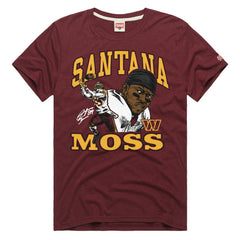 Santana Moss Washington Commanders Homage Unisex Retired Player Classic Caricature T-Shirt Burgundy - NFL