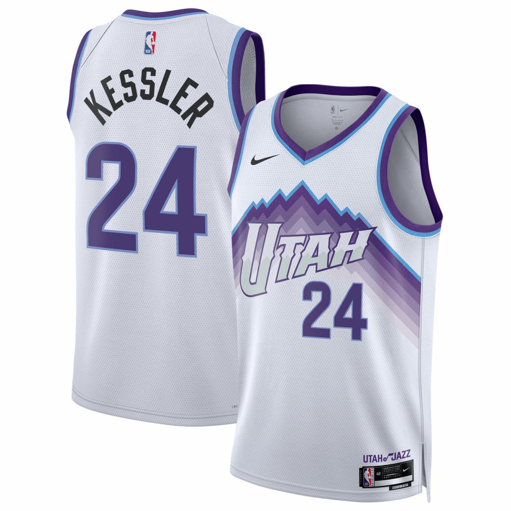 Nike - Walker Kessler Utah Jazz Unisex Swingman Jersey - Association Edition - White