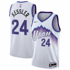 Nike - Walker Kessler Utah Jazz Unisex Swingman Jersey - Association Edition - White