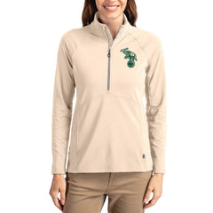 Athletics Cutter & Buck Women's Cooperstown Collection Adapt Eco Knit Stretch Half-Zip Pullover Clearance