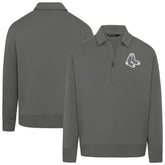 Boston Red Sox Levelwear Women's Canmore Chenille Logo Quarter-Zip Top Clearance