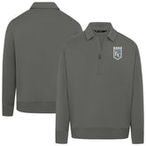 Kansas City Royals Levelwear Women's Canmore Chenille Logo Quarter-Zip Top On Sale
