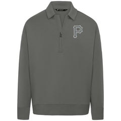 Pittsburgh Pirates Levelwear Women's Canmore Chenille Logo Quarter-Zip Top Online