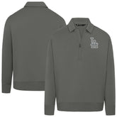 Los Angeles Dodgers Levelwear Women's Canmore Chenille Logo Quarter-Zip Top Sale