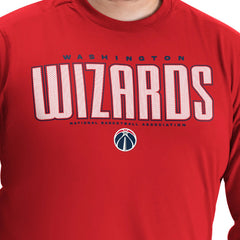 NBA - Washington Wizards G-III Sports by Carl Banks Adaptive Printed Mesh Effect Long Sleeve T-Shirt - Red