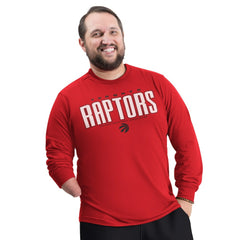 NBA - Toronto Raptors G-III Sports by Carl Banks Adaptive Printed Mesh Effect Long Sleeve T-Shirt - Red
