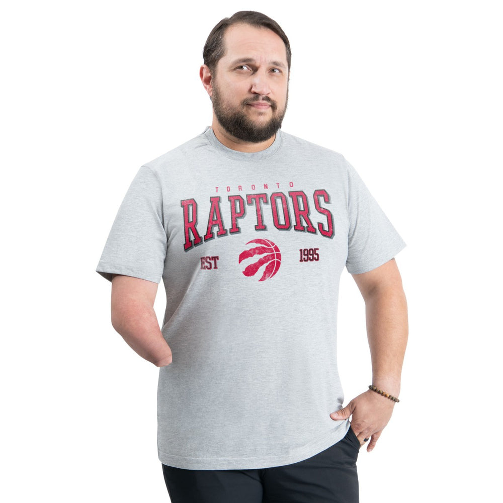 NBA - Toronto Raptors G-III Sports by Carl Banks Adaptive Classic Team Spirit Short Sleeve T-Shirt - Gray