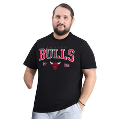 NBA - Chicago Bulls G-III Sports by Carl Banks Adaptive Classic Team Spirit Short Sleeve T-Shirt - Black