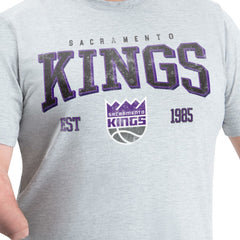 NBA - Sacramento Kings G-III Sports by Carl Banks Adaptive Classic Team Spirit Short Sleeve T-Shirt - Gray