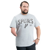 NBA - San Antonio Spurs G-III Sports by Carl Banks Adaptive Classic Team Spirit Short Sleeve T-Shirt - Gray
