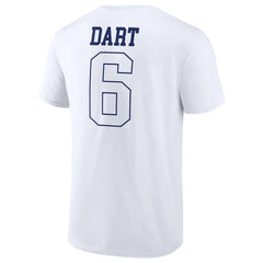 Jaxson Dart New York Giants Tonal Name & Number T-Shirt White - NFL