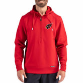Arizona Cardinals Cutter & Buck Roam Eco Half-Zip Recycled Pullover Hoodie Cardinal - NFL