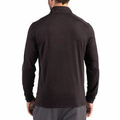 Detroit Lions Cutter & Buck Coastline Epic Comfort Recycled Quarter-Zip Pullover Black - NFL