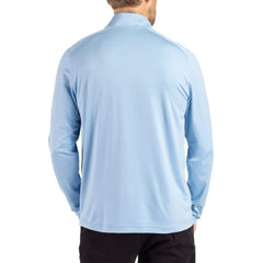 Los Angeles Chargers Cutter & Buck Coastline Epic Comfort Recycled Quarter-Zip Pullover Powder Blue - NFL