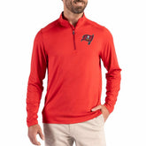Tampa Bay Buccaneers Cutter & Buck Coastline Epic Comfort Recycled Quarter-Zip Pullover Red - NFL