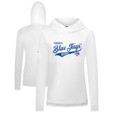 Toronto Blue Jays Levelwear Women's Slender Glide Raglan Hoodie Lifestyle