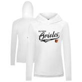 Baltimore Orioles Levelwear Women's Slender Glide Raglan Hoodie On Sale