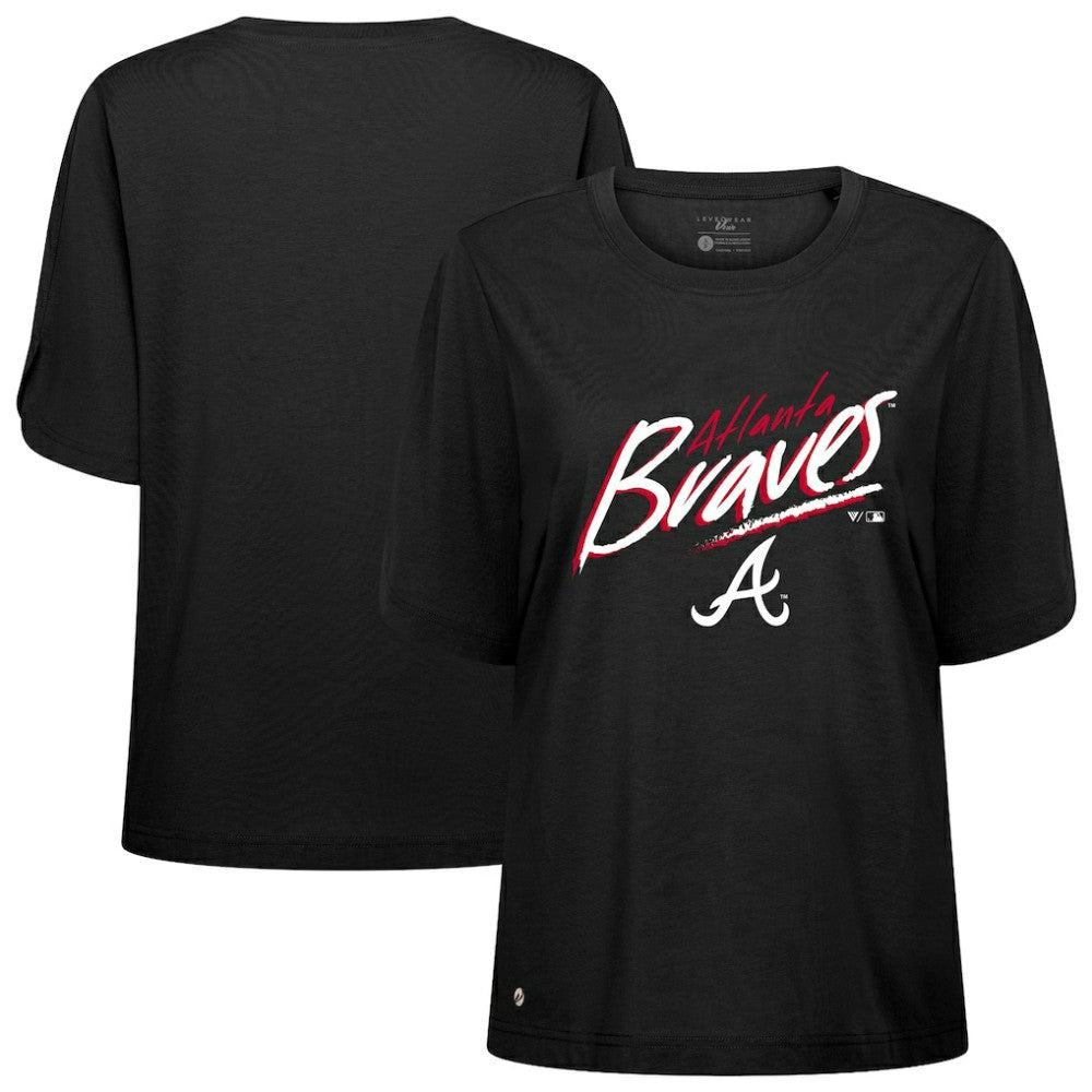 Atlanta Braves Levelwear Women's Bloom Sizzle T-Shirt On Sale
