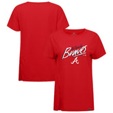 Atlanta Braves Levelwear Women's Influx Sizzle T-Shirt Sale