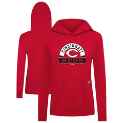 Cincinnati Reds Levelwear Women's Relay Banner Arch Long Sleeve T-Shirt Hoodie Lifestyle