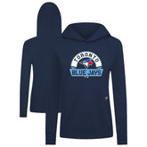 Toronto Blue Jays Levelwear Women's Relay Banner Arch Long Sleeve T-Shirt Hoodie Clearance