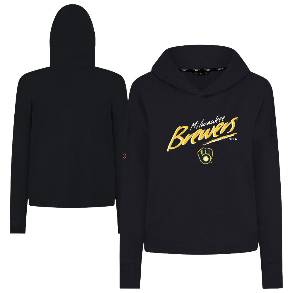 Milwaukee Brewers Levelwear Women's Sweet Sizzle Tri-Blend Hoodie On Sale