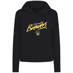 Milwaukee Brewers Levelwear Women's Sweet Sizzle Tri-Blend Hoodie On Sale