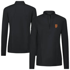 San Francisco Giants Levelwear Women's Upright Insignia 2.0 Quarter-Zip Tri-Blend Top On Sale