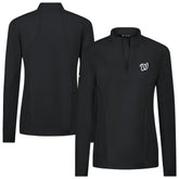 Washington Nationals Levelwear Women's Upright Insignia 2.0 Quarter-Zip Tri-Blend Top Online