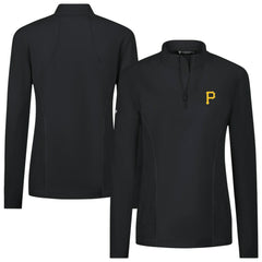 Pittsburgh Pirates Levelwear Women's Upright Insignia 2.0 Quarter-Zip Tri-Blend Top Online