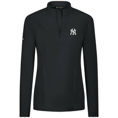 New York Yankees Levelwear Women's Upright Insignia 2.0 Quarter-Zip Tri-Blend Top discount