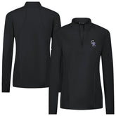 Colorado Rockies Levelwear Women's Upright Insignia 2.0 Quarter-Zip Tri-Blend Top Sale