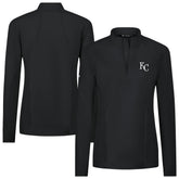Kansas City Royals Levelwear Women's Upright Insignia 2.0 Quarter-Zip Tri-Blend Top Sale