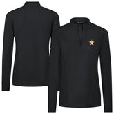Houston Astros Levelwear Women's Upright Insignia 2.0 Quarter-Zip Tri-Blend Top Online