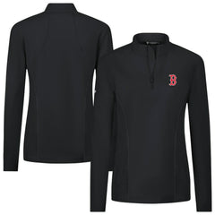 Boston Red Sox Levelwear Women's Upright Insignia 2.0 Quarter-Zip Tri-Blend Top Online