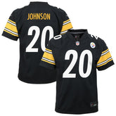Kaleb Johnson Pittsburgh Steelers Youth Team Game Jersey Black - Nike