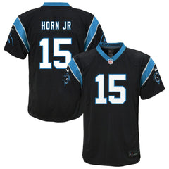 Jimmy Horn Jr. Carolina Panthers Youth Team Game Jersey Black - Nike