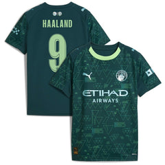 Puma Erling Haaland Manchester City x EA SPORTS FC Youth 2025/26 Fourth Jerseys - Green