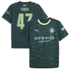 Puma Phil Foden Manchester City x EA SPORTS FC 2025/26 Fourth Jerseys - Green